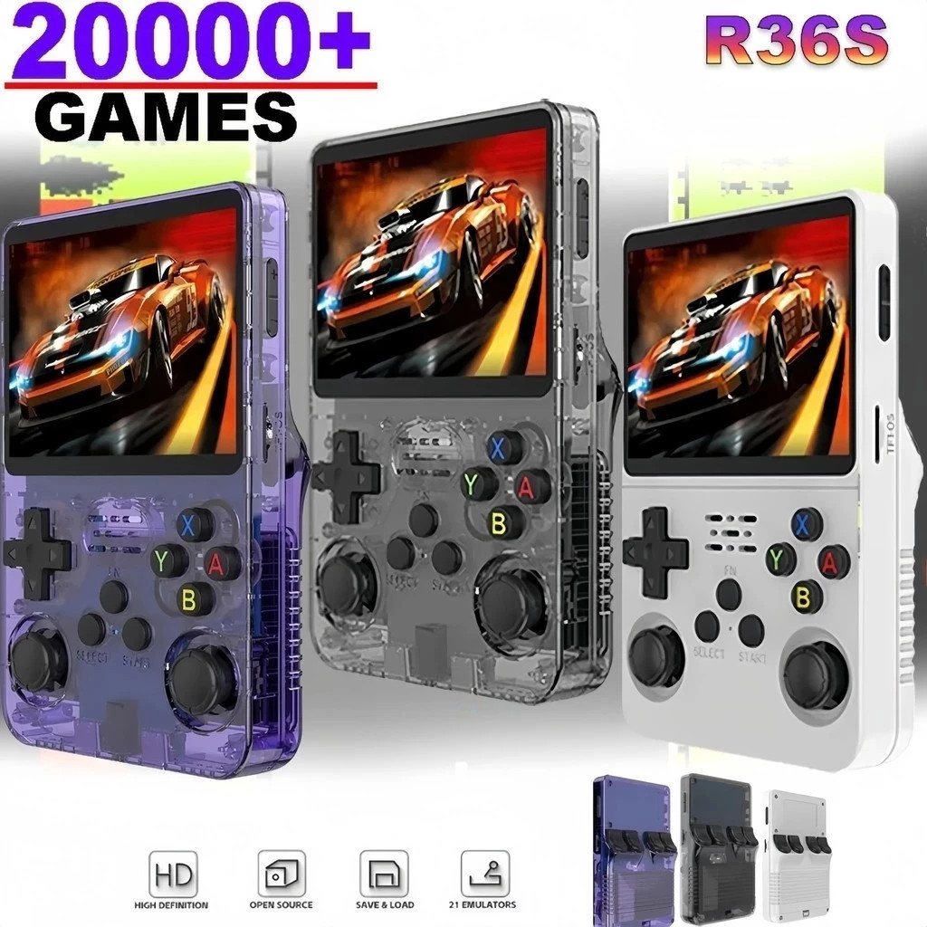 Gaming Console X80 - Mini R36S Retro Handheld Videospielkonsole Linux