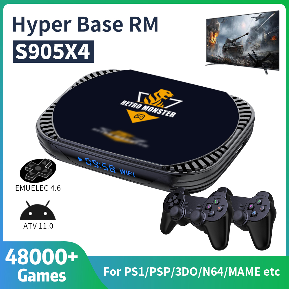 Gaming Console For Android Tv - Retro-Videospielkonsole 70+Emulatoren für PS1/PSP/N64/DC/SS/MAME mit 48000+Spielen
