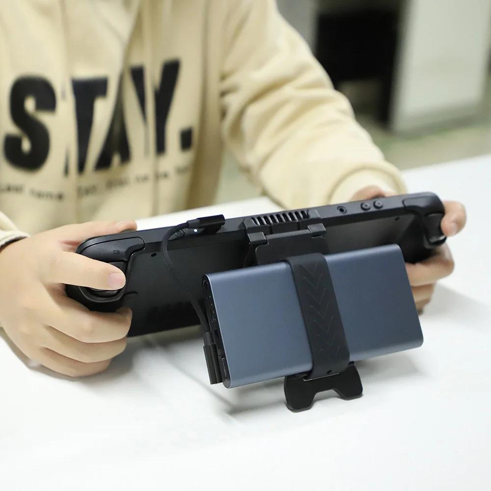 Gaming Console Steam Deck - Powerbank-Halterung für Steam Deck Spielekonsole mit