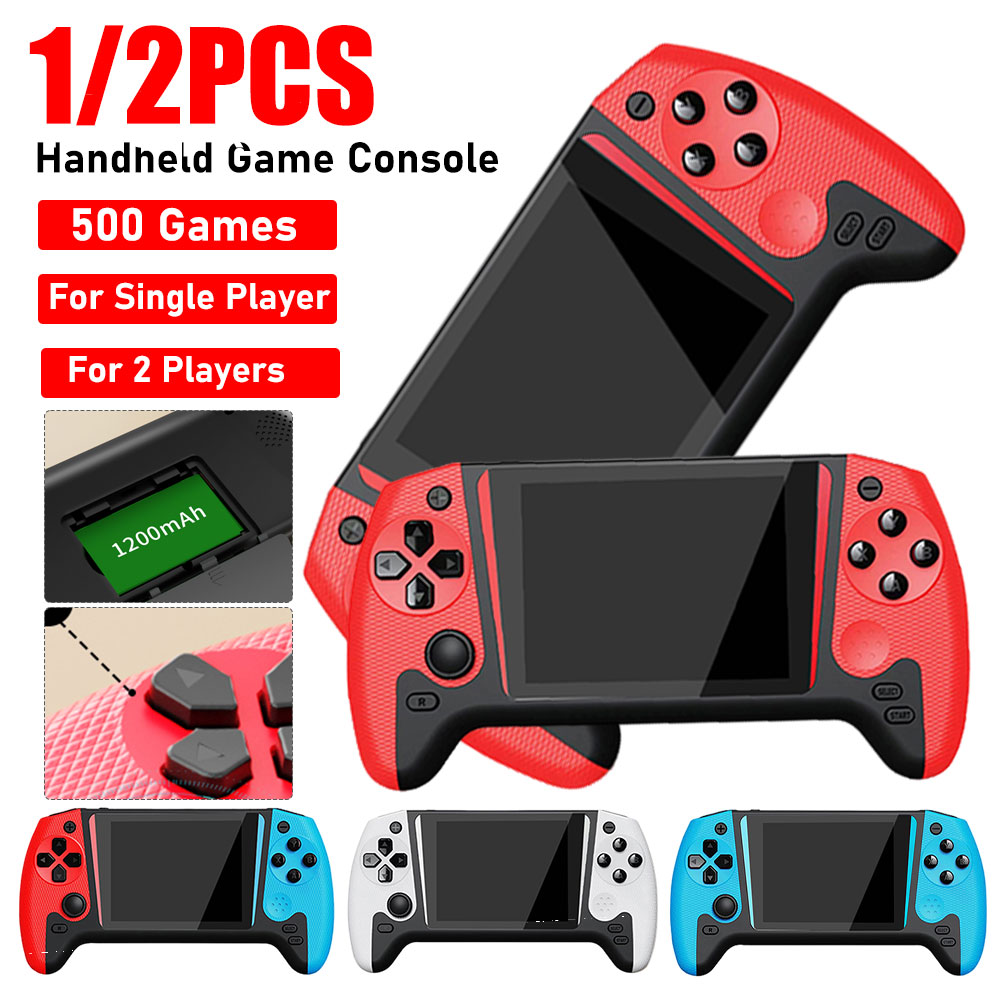 Q21 Gaming Console - Gaming-Konsole, 3,5-Zoll-LCD-Bildschirm, TV-Anschluss, tragbare Spielekonsole, 1200