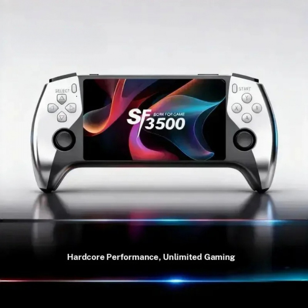 Q21 Gaming Console - SF3500 5-Zoll Großbildschirm Dual-Joystick Spielkonsole Open-Source