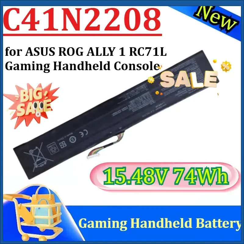 Gaming Console Rog - Neuer C41N2208 15,48V 74Wh Hochleistungs-Ersatzakku für