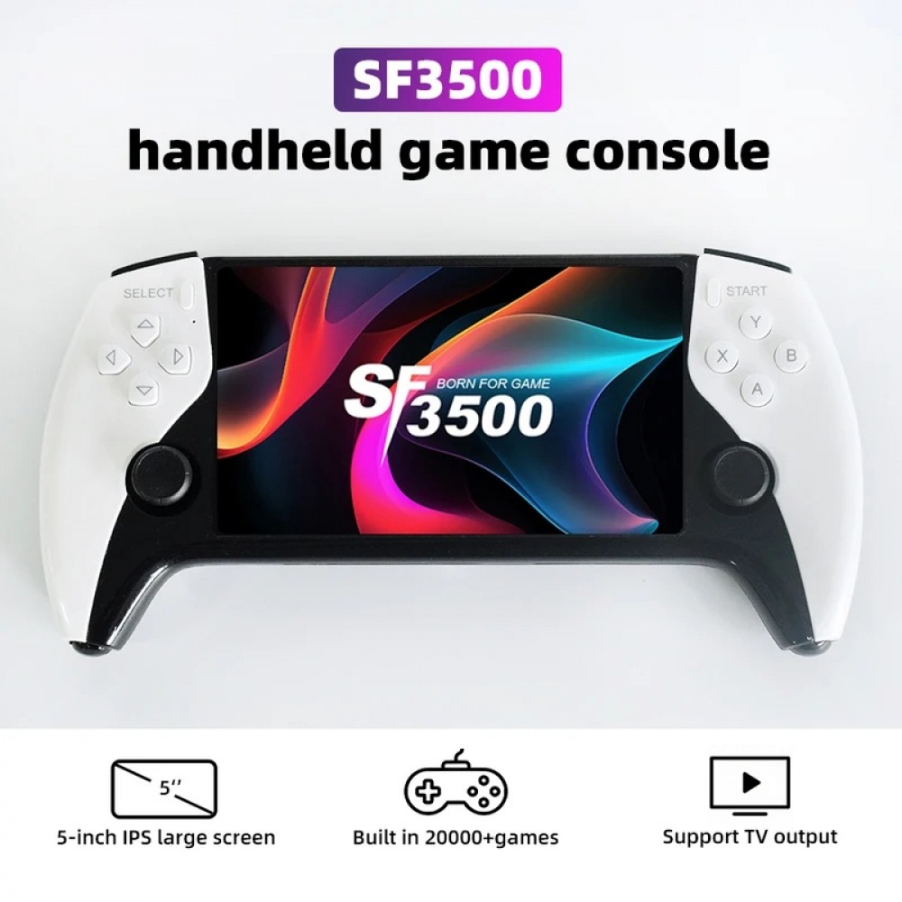 Q21 Gaming Console - SF3500/Q21 Handheld-Spielkonsole 5-Zoll-IPS-Großbildschirm Tragbare Spielkonsole mit