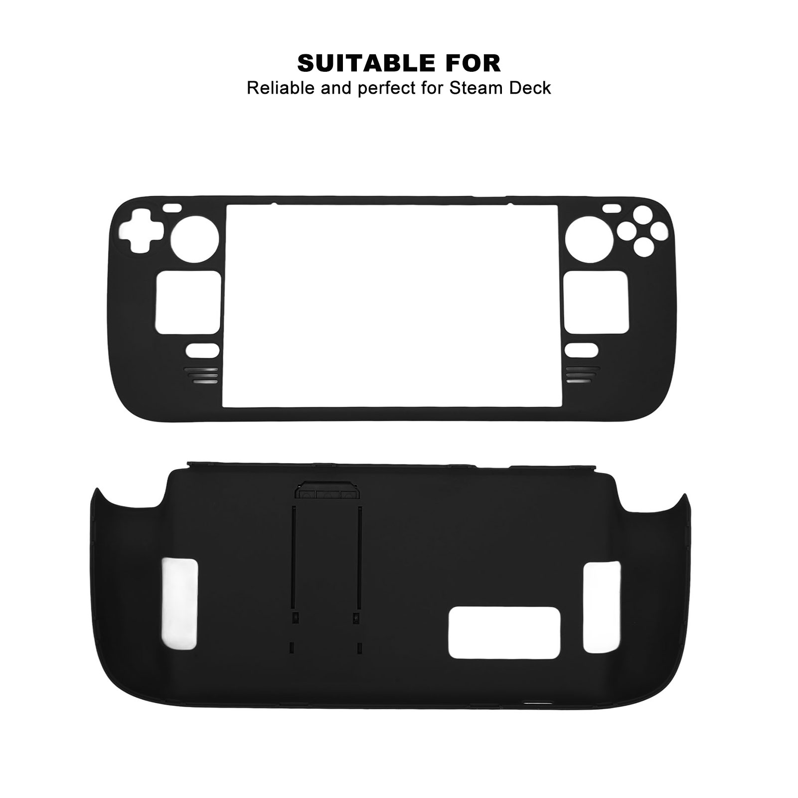 Gaming Console Steam Deck - Universelle Kickstand-Hülle, freihändig, vollständiger Schutz, Anti-Fingerabdruck-Schutzhülle