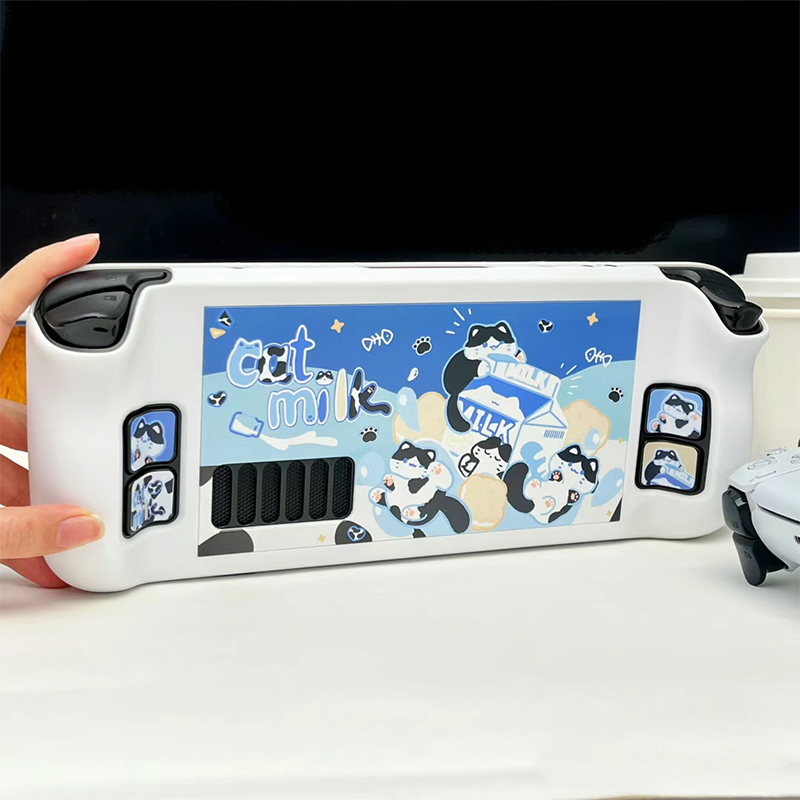 Cartoon Milch Katze Schutzhüll – Gaming Console Steam Deck Bewertung und Preis