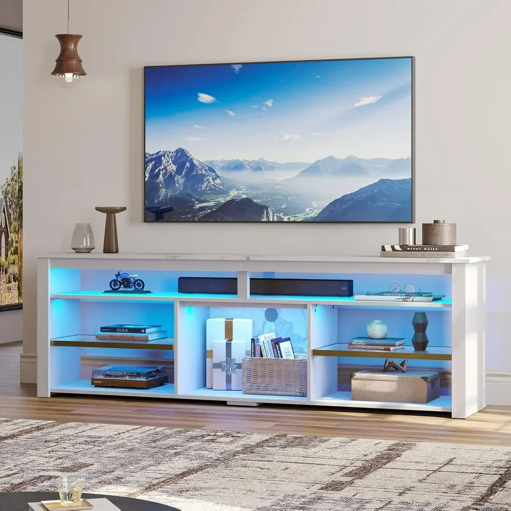 TV-Ständer für 75-Zoll-Fernseh – Gaming Console Entertainment Center Bewertung und Preis