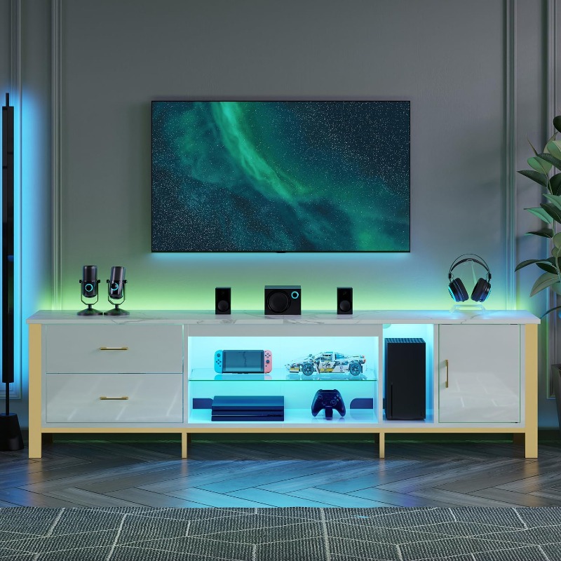 Bestier TV-Ständer für 75/80/8 – Gaming Console Entertainment Center Bewertung und Preis