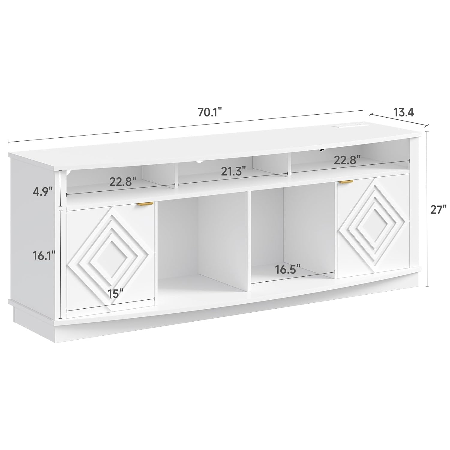 LED-TV-Ständer 80 Zoll, Entert – Gaming Console Entertainment Center Bewertung und Preis