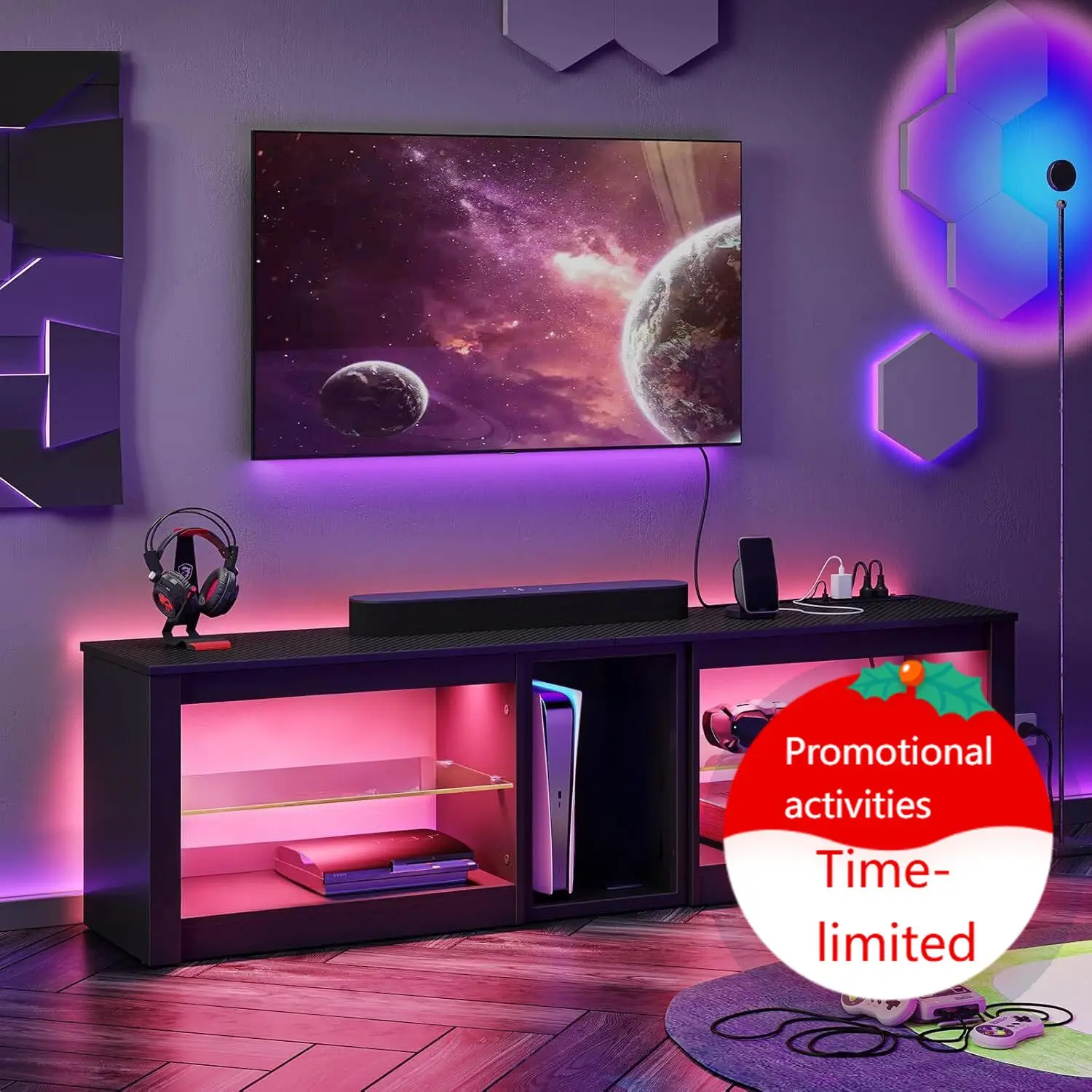 Unterhaltungszentrum für PS5,  – Gaming Console Entertainment Center Bewertung und Preis