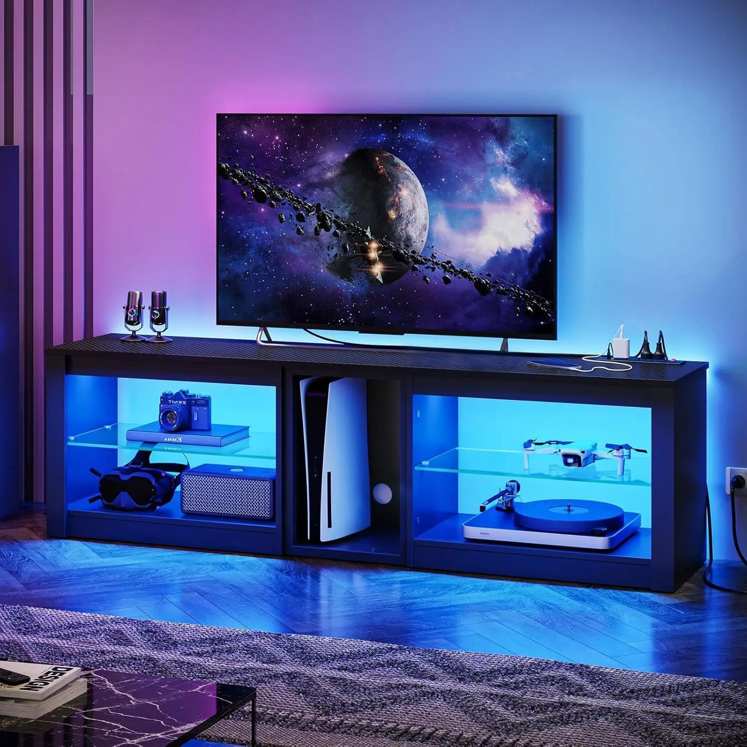Unterhaltungszentrum für PS5,  – Gaming Console Entertainment Center Bewertung und Preis