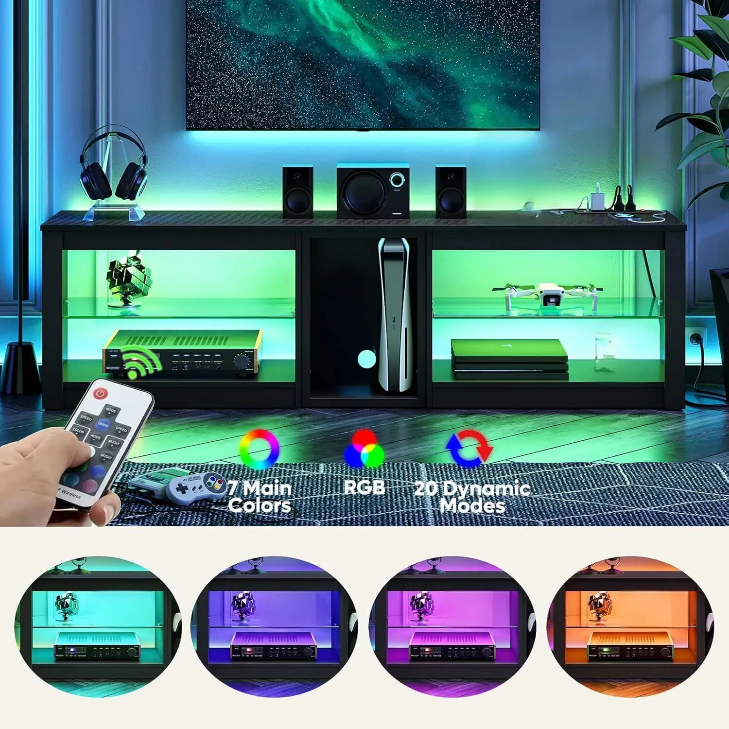 Unterhaltungszentrum für PS5,  – Gaming Console Entertainment Center Bewertung und Preis